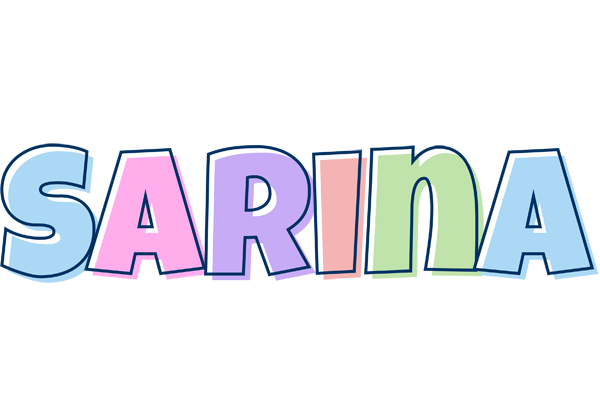 Sarina pastel logo