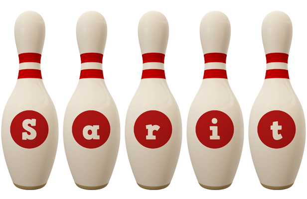 Sarit bowling-pin logo