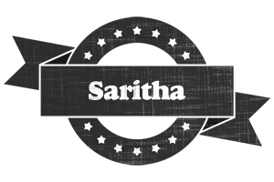 Saritha grunge logo