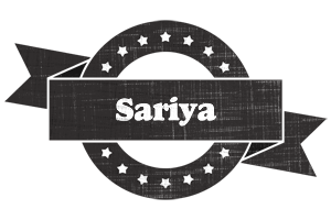 Sariya grunge logo