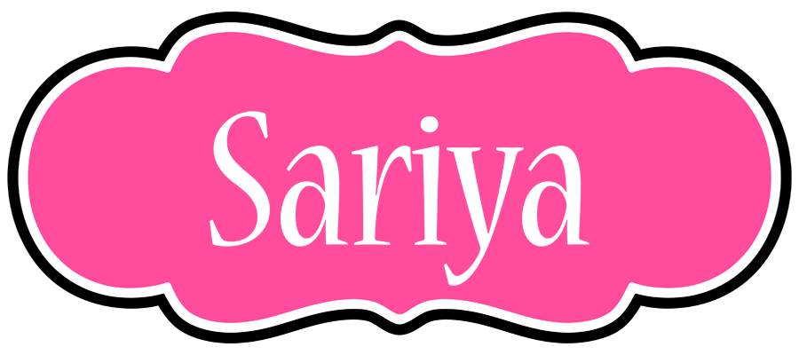 Sariya invitation logo