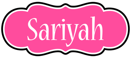 Sariyah invitation logo