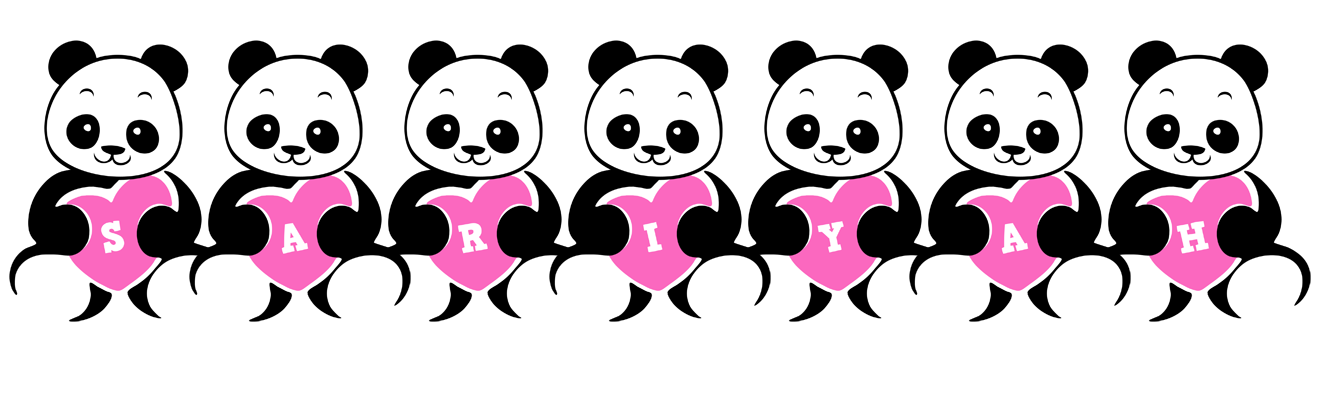 Sariyah love-panda logo