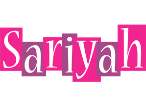 Sariyah whine logo