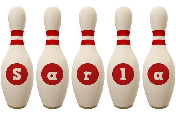 Sarla bowling-pin logo