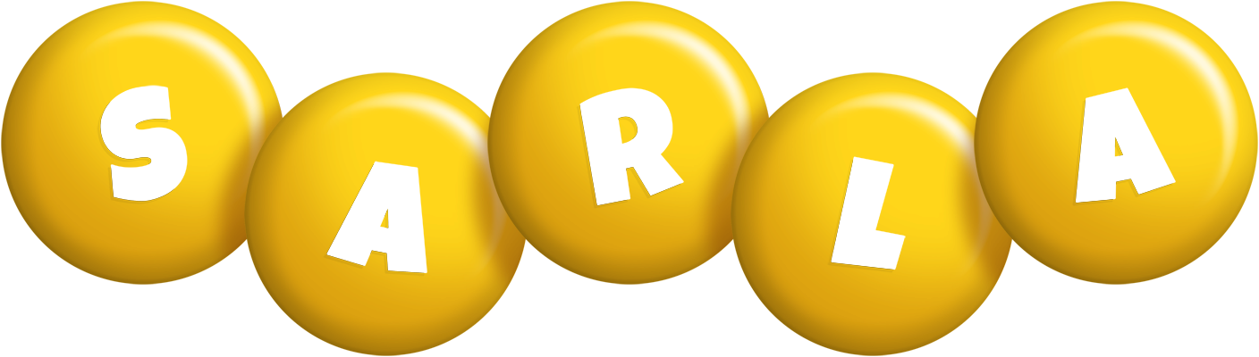 Sarla candy-yellow logo