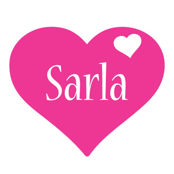 Sarla love-heart logo
