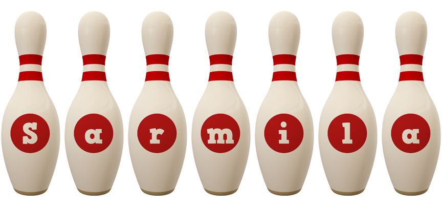 Sarmila bowling-pin logo