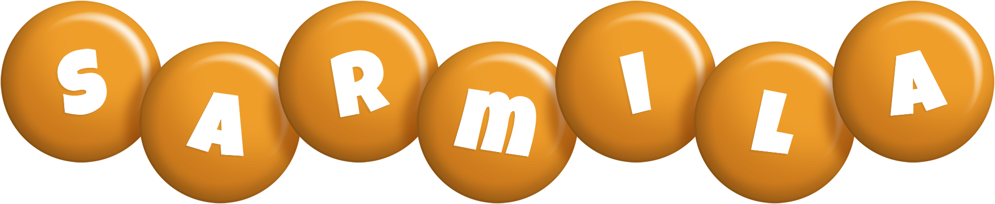 Sarmila candy-orange logo