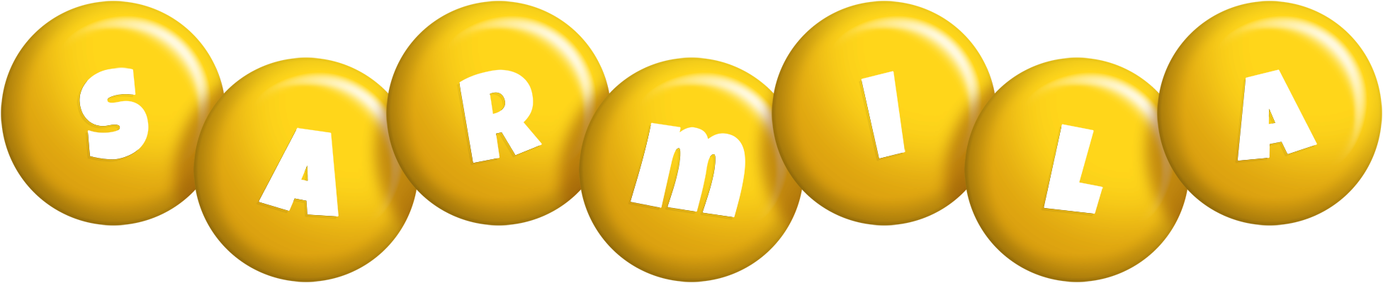 Sarmila candy-yellow logo