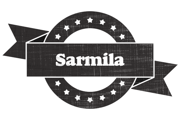 Sarmila grunge logo