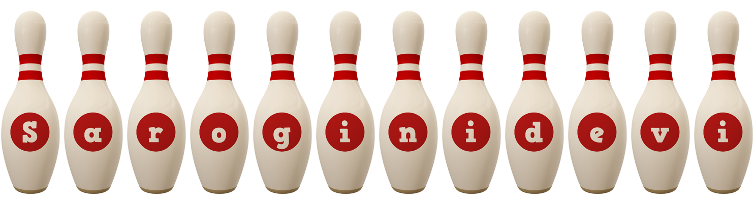 Saroginidevi bowling-pin logo