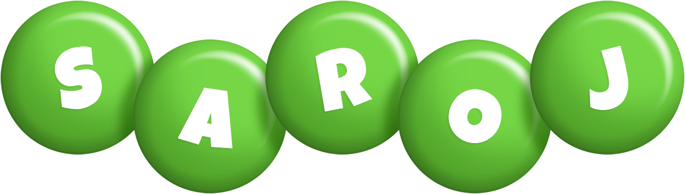 Saroj candy-green logo