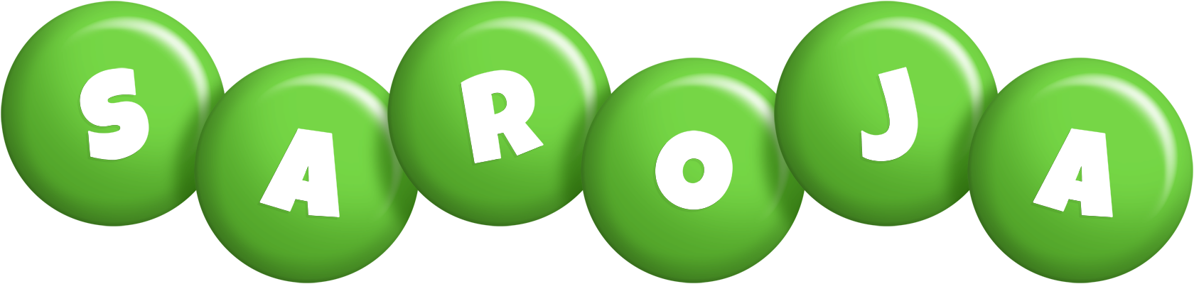 Saroja candy-green logo