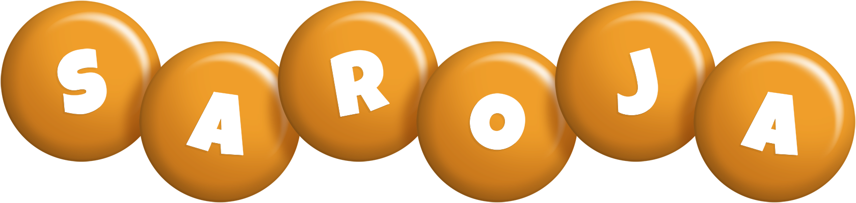 Saroja candy-orange logo