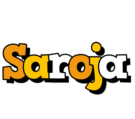 Saroja cartoon logo