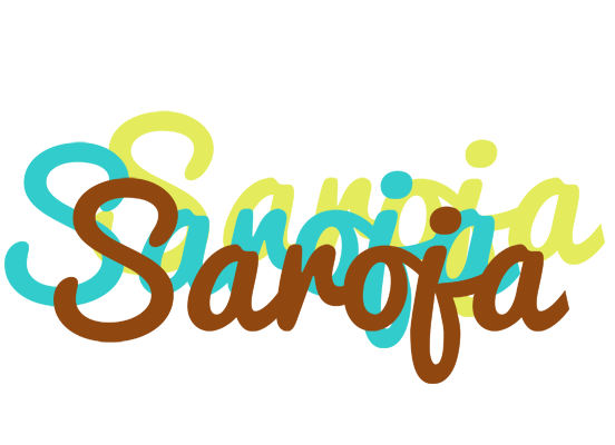 Saroja cupcake logo