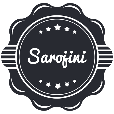 Sarojini badge logo