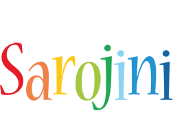 Sarojini birthday logo