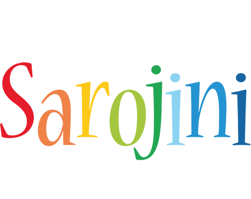 Sarojini birthday logo