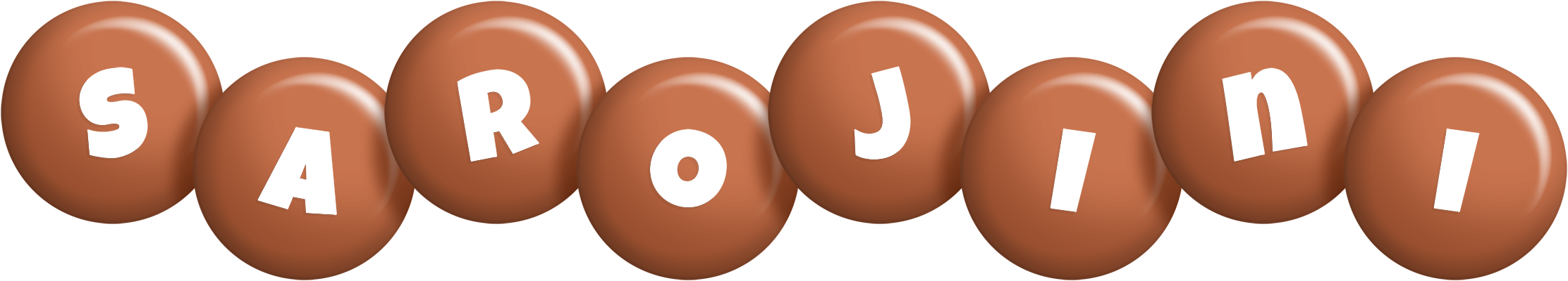 Sarojini candy-brown logo