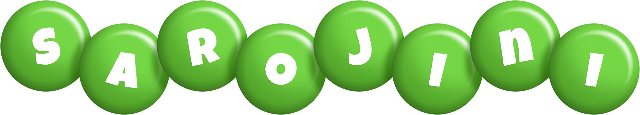 Sarojini candy-green logo