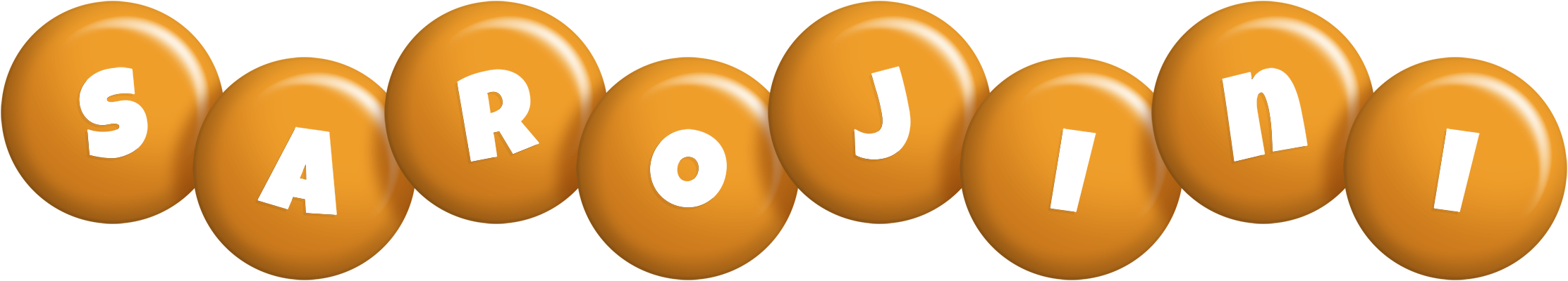 Sarojini candy-orange logo