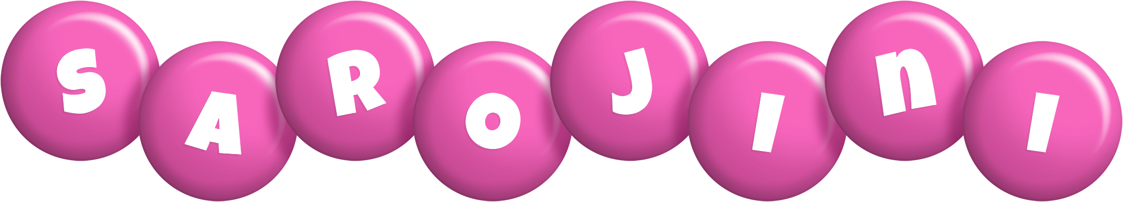Sarojini candy-pink logo
