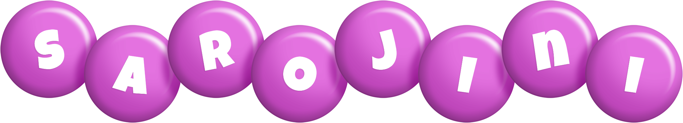 Sarojini candy-purple logo