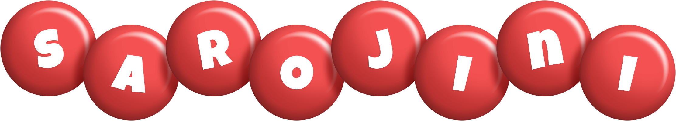 Sarojini candy-red logo