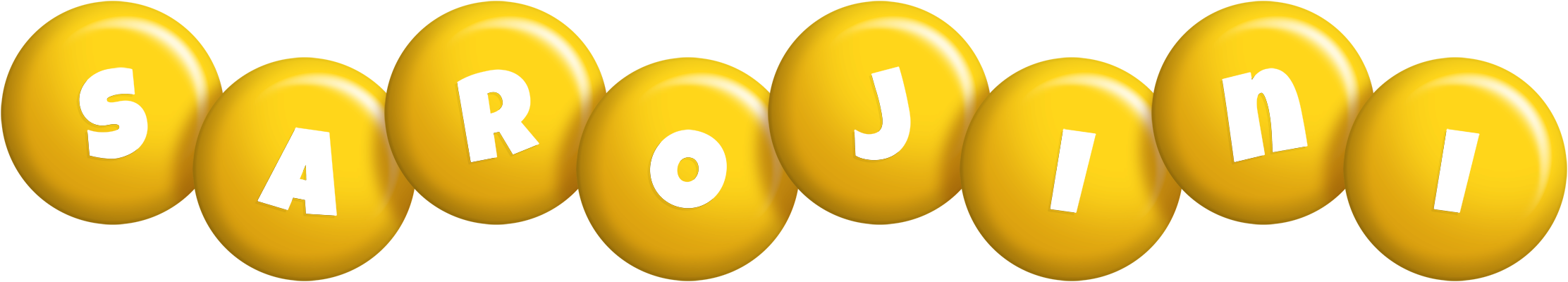 Sarojini candy-yellow logo
