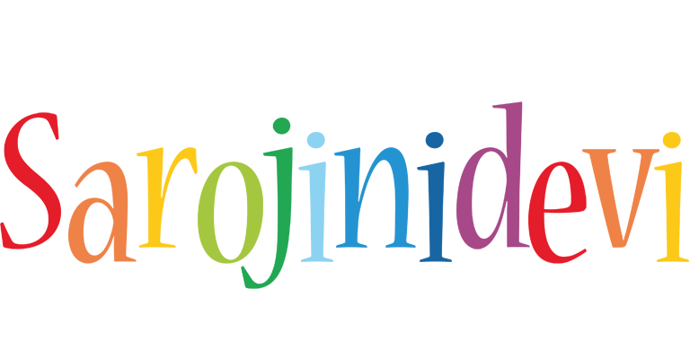 Sarojinidevi birthday logo
