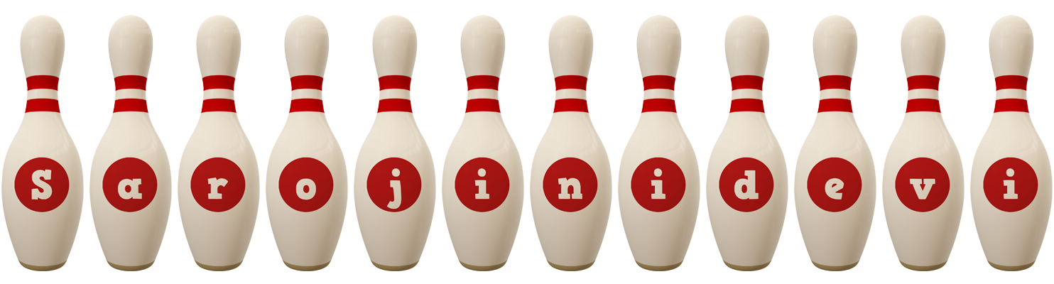 Sarojinidevi bowling-pin logo