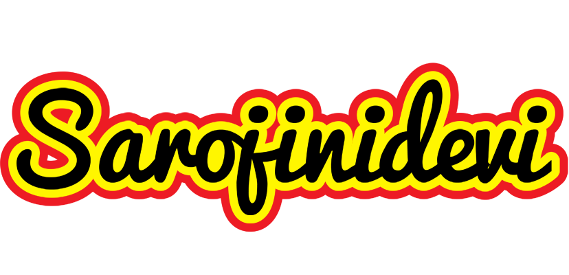 Sarojinidevi flaming logo
