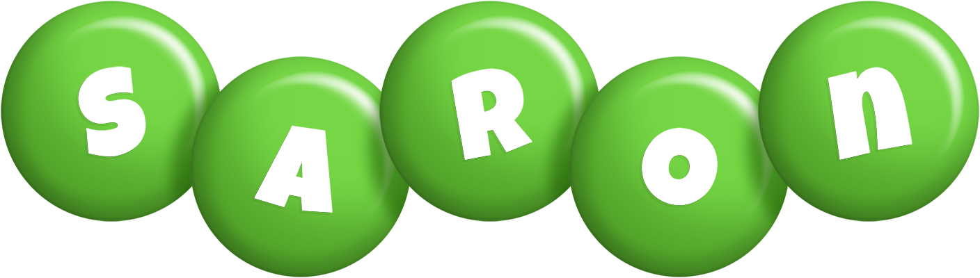 Saron candy-green logo