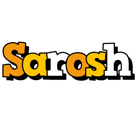 Sarosh cartoon logo