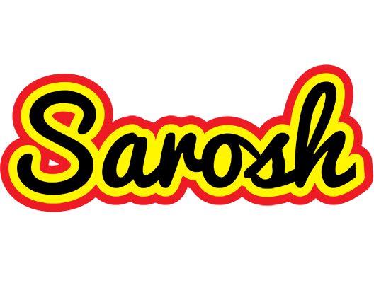 Sarosh flaming logo