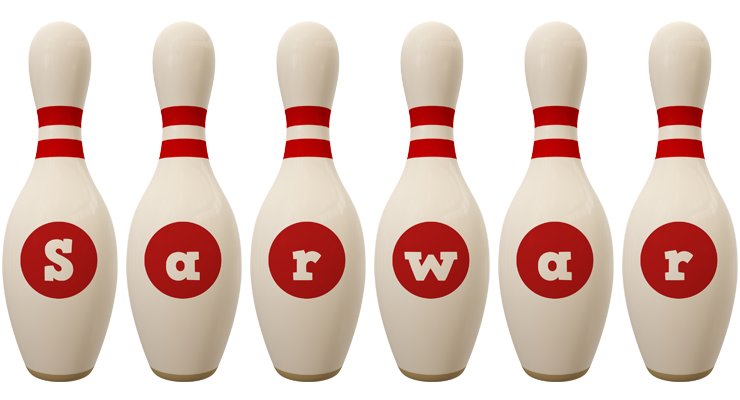 Sarwar bowling-pin logo