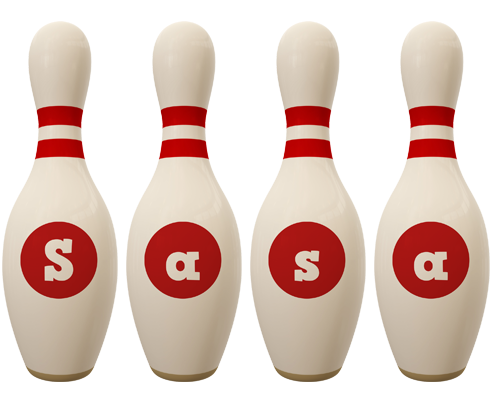 Sasa bowling-pin logo