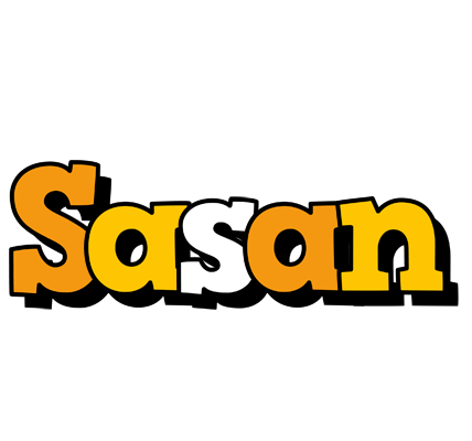 Sasan cartoon logo
