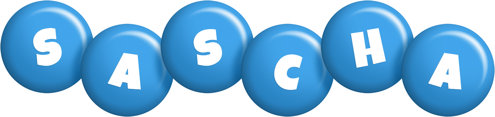 Sascha candy-blue logo