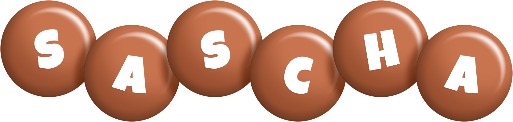 Sascha candy-brown logo