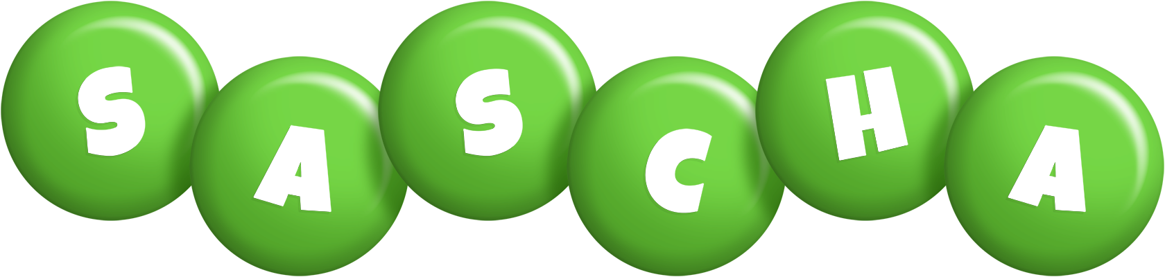 Sascha candy-green logo