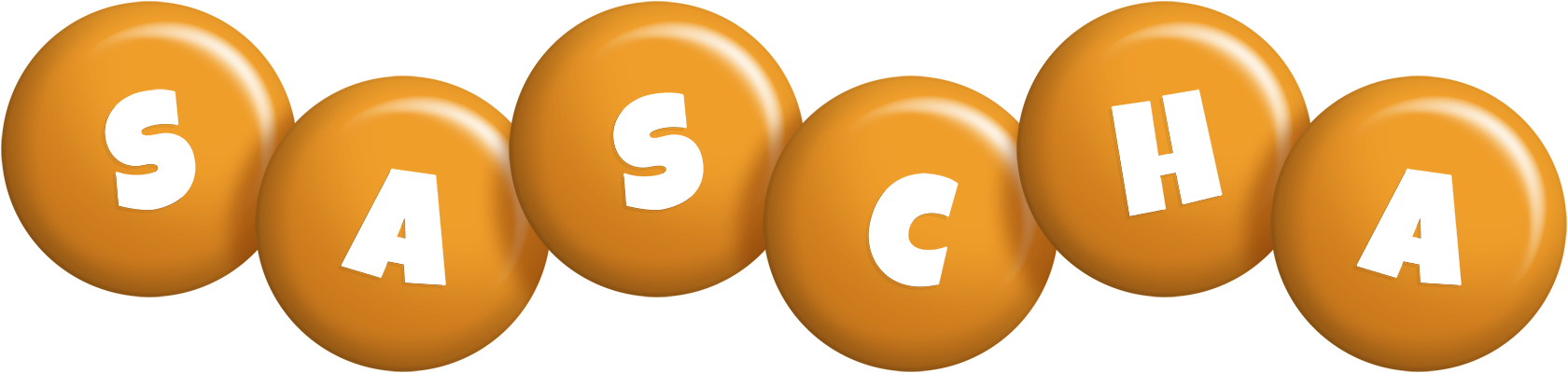 Sascha candy-orange logo