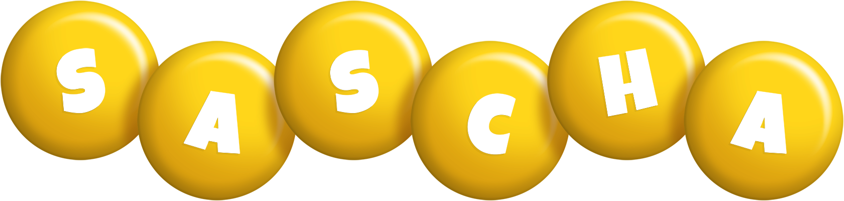 Sascha candy-yellow logo