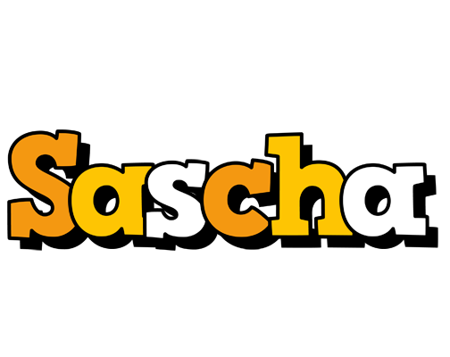 Sascha cartoon logo