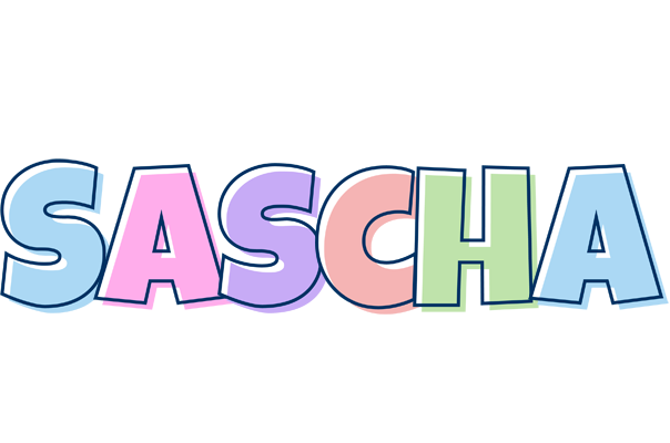 Sascha pastel logo