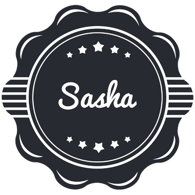 Sasha badge logo