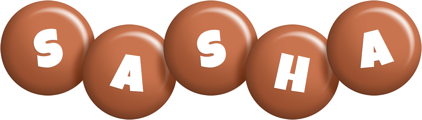 Sasha candy-brown logo