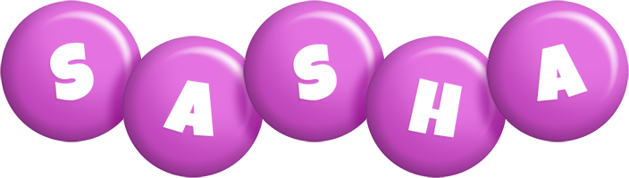 Sasha candy-purple logo